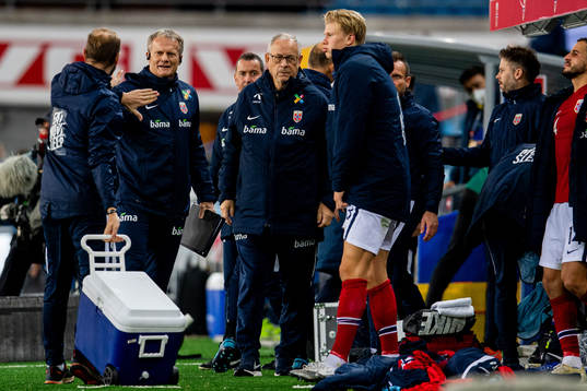 Lars Lagerbäck, head coach of Norway