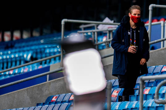 Stefan Johansen of Norway in the stands