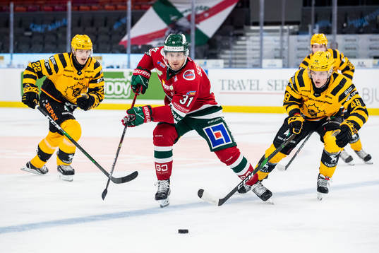 Frölundas Nicklas Lasu och Skellefteås Jonatan Berggren
