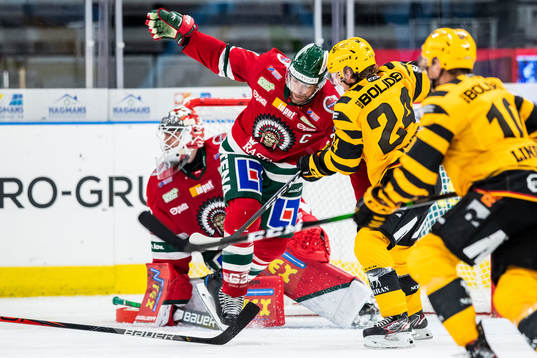 Frölundas Joel Lundqvist och Skellefteås Andreas Wingerli