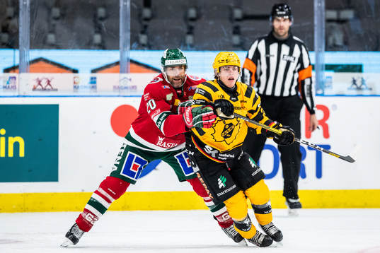 Frölundas Joel Lundqvist och Skellefteås Andreas Wingerli