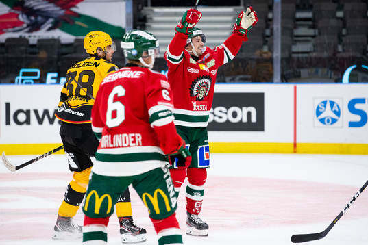 Frölundas Patrik Carlsson jublar