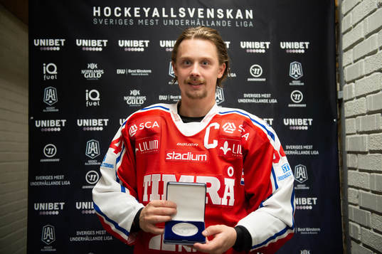 Timrås Jonathan Dahlén tilldelas utmärkelse för att han