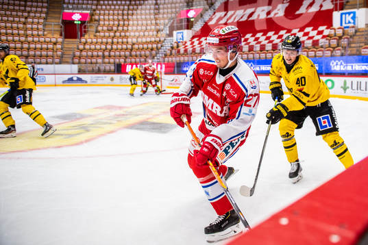 Timrås Isac Lundeström och Västerås Isac Skedung