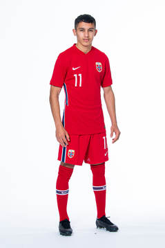 Osame Sahraoui of the Norwegian national under-21 football