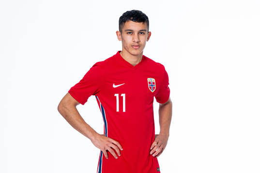 Osame Sahraoui of the Norwegian national under-21 football