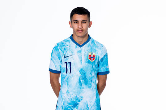 Osame Sahraoui of the Norwegian national under-21 football