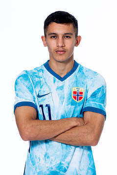 Osame Sahraoui of the Norwegian national under-21 football