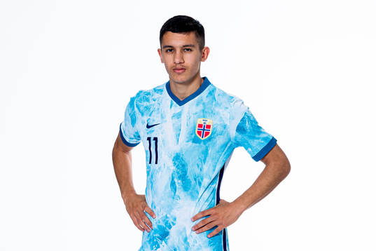 Osame Sahraoui of the Norwegian national under-21 football