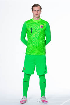 Goalkeeper Kristoffer Klaesson of the Norwegian national