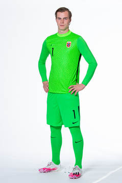 Goalkeeper Kristoffer Klaesson of the Norwegian national