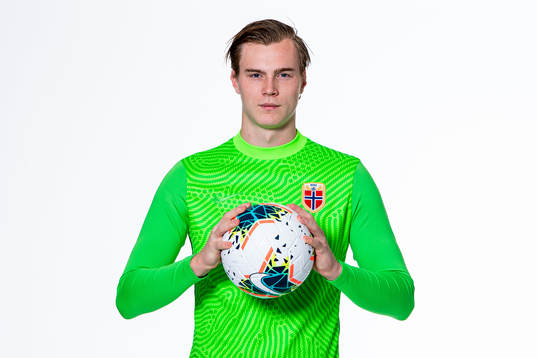 Goalkeeper Kristoffer Klaesson of the Norwegian national