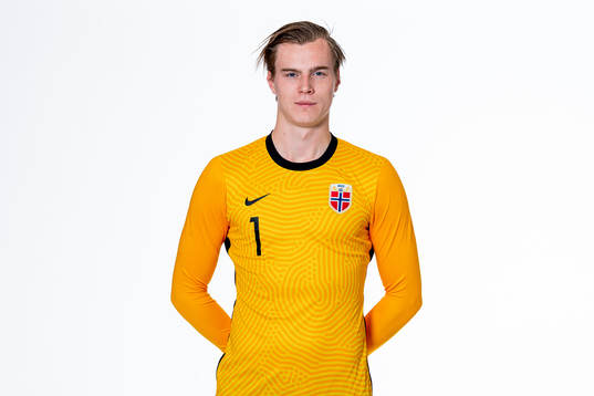 Goalkeeper Kristoffer Klaesson of the Norwegian national