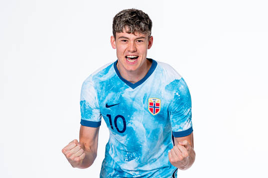 Jørgen Strand Larsen of the Norwegian national under-21