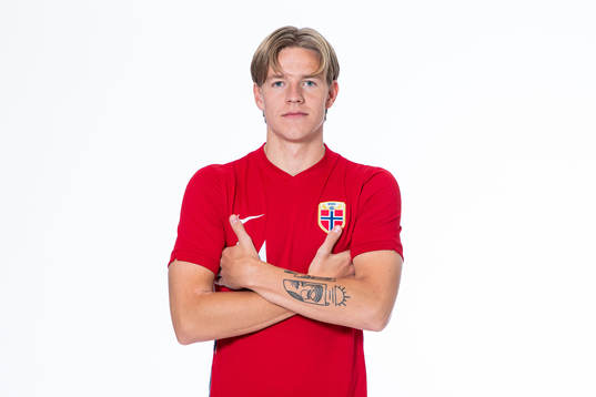 Jesper Daland of the Norwegian national under-21 football