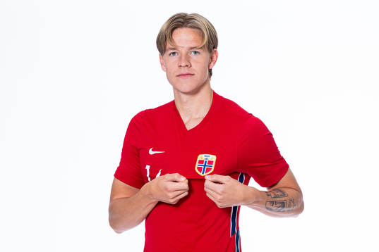 Jesper Daland of the Norwegian national under-21 football