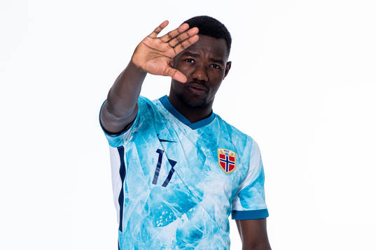 Joshua Kitolano of the Norwegian national under-21 football