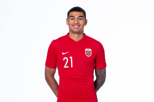 Noah Jean Holm of the Norwegian national under-21 football