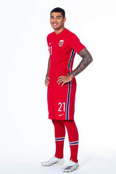 Noah Jean Holm of the Norwegian national under-21 football