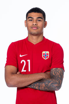 Noah Jean Holm of the Norwegian national under-21 football