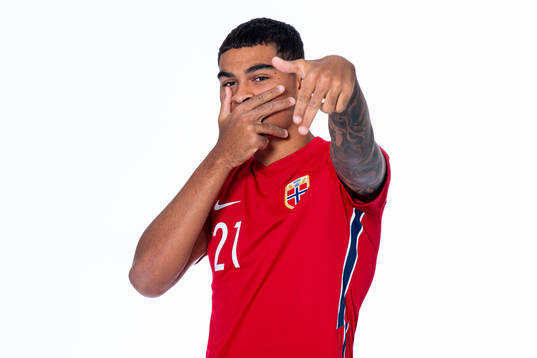 Noah Jean Holm of the Norwegian national under-21 football
