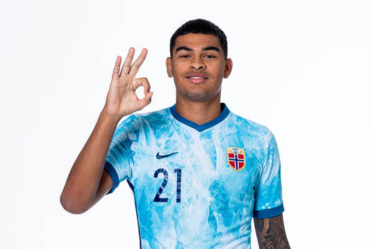Noah Jean Holm of the Norwegian national under-21 football