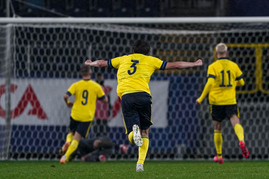 Hjalmar Ekdal of Sweden celebrates