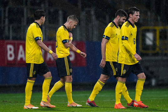 Jesper Karlsson of Sweden celebrates