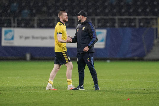 Thomas Isherwood and Peter Wennberg, assistant coach of