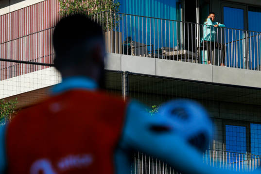 In this handout photo from the Portuguese football