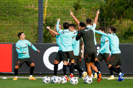 In this handout photo from the Portuguese football