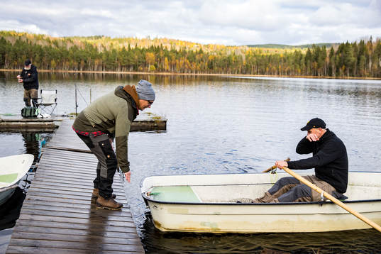 Leksands målvaktstränare Jonas Levén (t.h) och Leksands