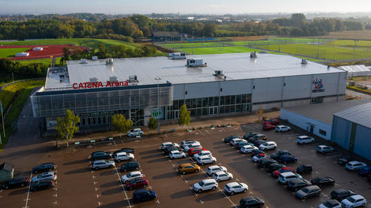 Exteriör vy över Catena Arena