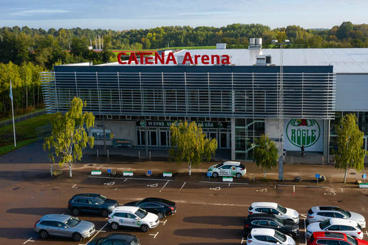 Exteriör vy över Catena Arena