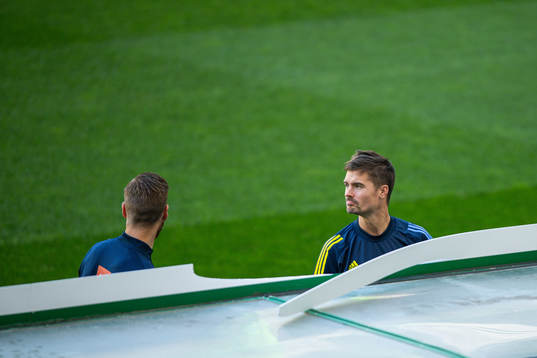 Mikael Lustig of the Swedish national football team