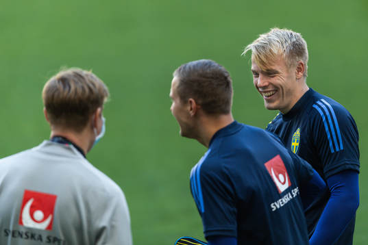 Goalkeeper Isak Pettersson of the Swedish national football