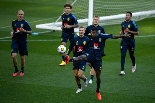 Alexander Isak of the Swedish national football team