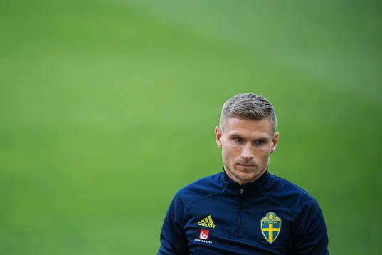 Carl Starfelt of the Swedish national football team