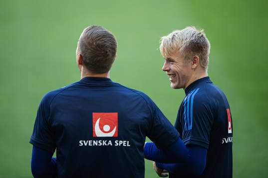 Goalkeeper Isak Pettersson of the Swedish national football