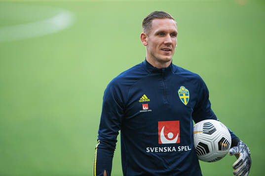Goalkeeper Robin Olsen of the Swedish national football team