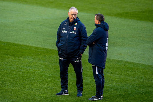 Lars Lagerbäck, head coach of the Norwegian national