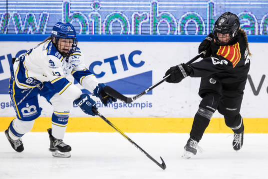 Leksands Hanna Sköld och Brynäs Emma Forsgren