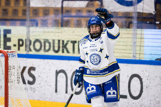 Leksands Dominique Rüegg jubel