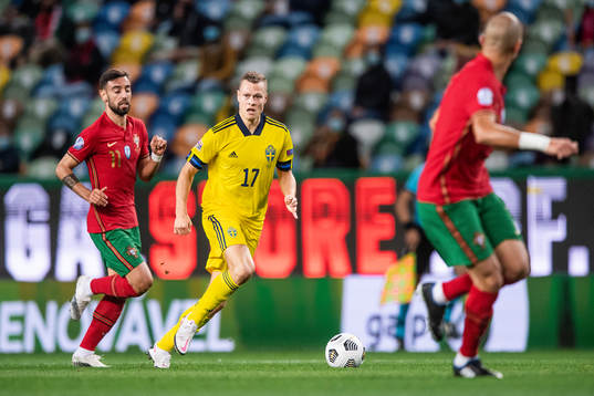 Viktor Claesson of Sweden and Bruno Fernandes of Portugal