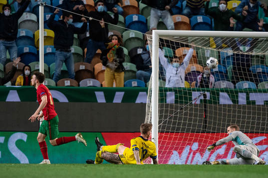 Diogo Jota of Portugal celebrates