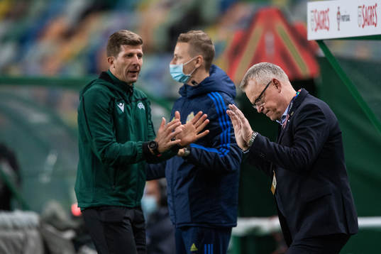 head coach Janne Andersson of Sweden