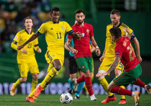 Alexander Isak  of Sweden