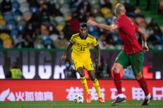 Alexander Isak  of Sweden