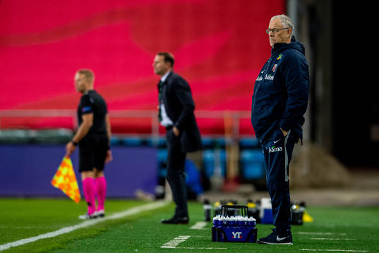 Lars Lagerbäck, head coach of Norway