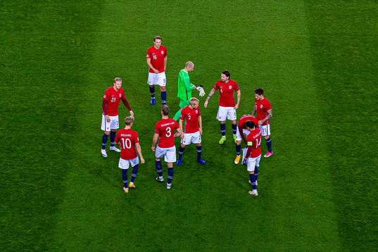 Erling Braut Haaland, Martin Ødegaard, Sander Berge,